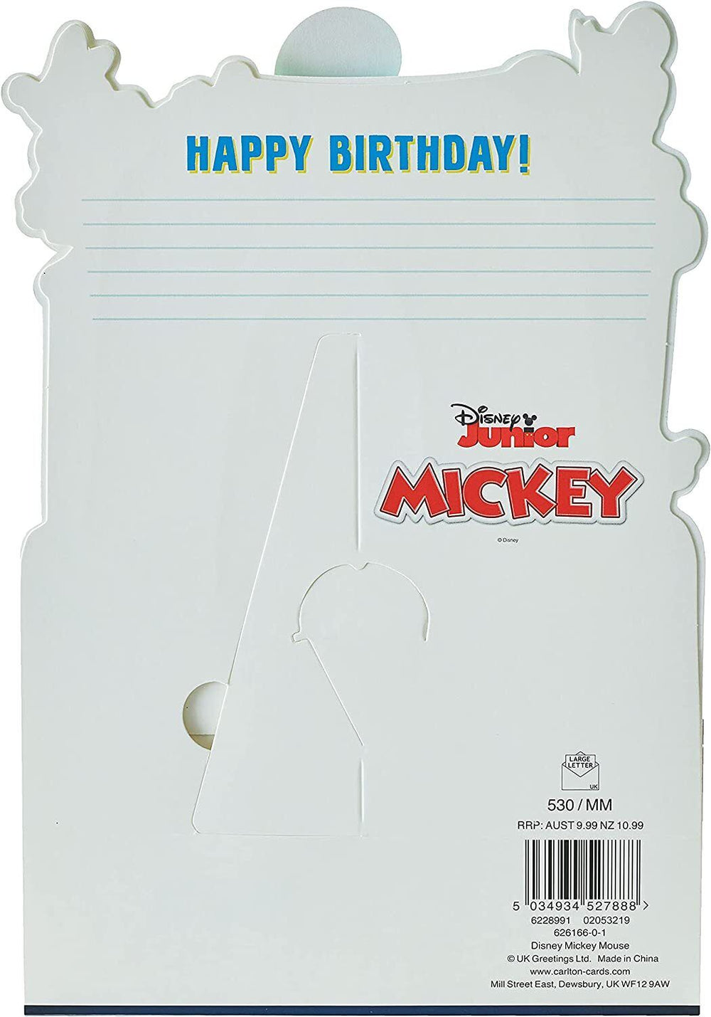 UK Greetings Disney 3D Pop Up Mickey Mouse Daddy Birthday Card showing a colorful pop-up Mickey Mouse on the front.