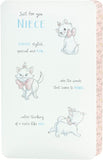 UK Greetings Disney Aristocats Marie birthday greeting card featuring Marie the cat, perfect for a niece's special day.