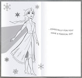 Disney Frozen II birthday wish card by UK Greetings featuring sparkling design and activity inside, perfect for celebrating a special day.