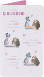 UK Greetings Disney Lady and the Tramp birthday greeting card featuring romantic design and illustration of Lady and Tramp.