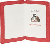 Disney Lady and the Tramp Valentine's Day greeting card by UK Greetings featuring characters from the classic Disney film.