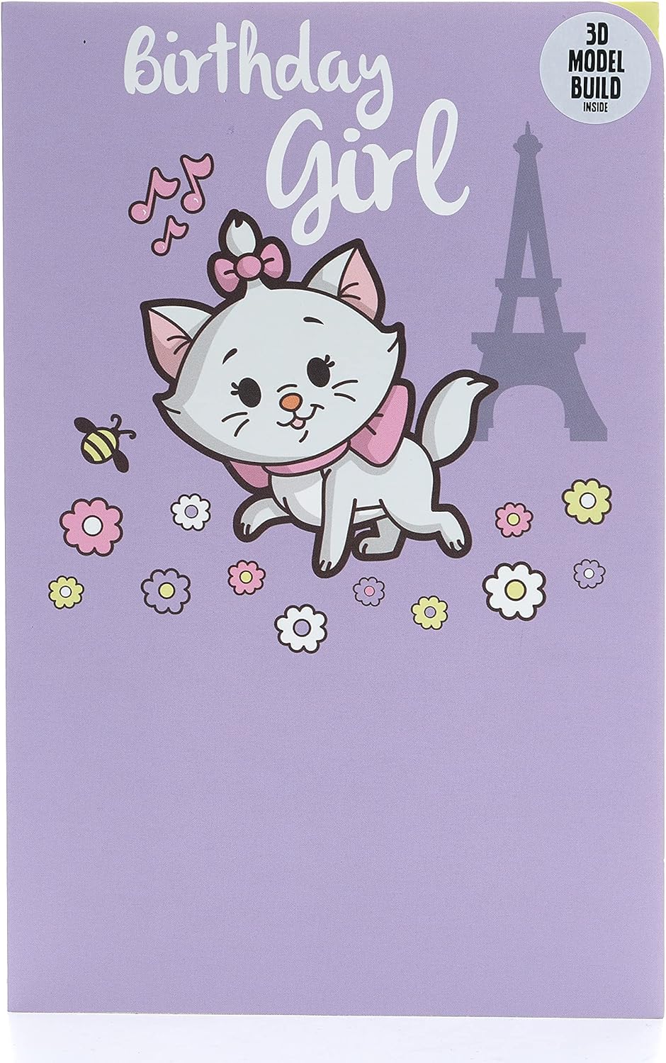 Disney Marie birthday greeting card by UK Greetings featuring a cute illustration of Marie from Disney's Aristocats.