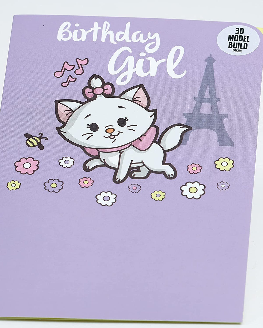 UK Greetings Disney Marie birthday card featuring a cute illustration of Marie the cat from Disney for special celebrations.