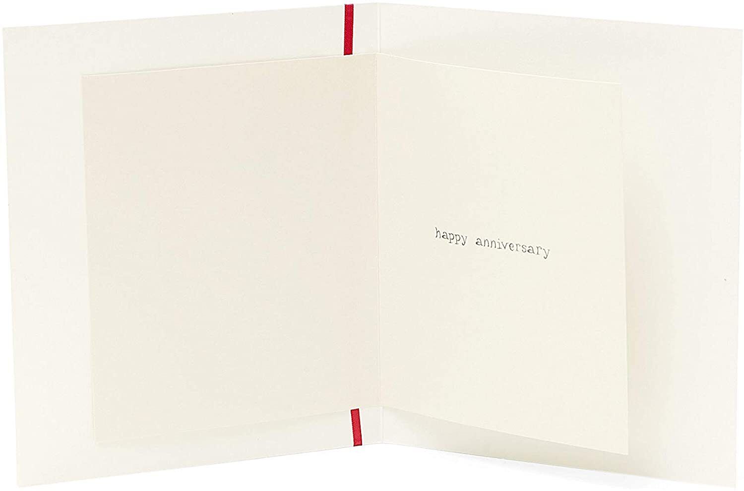 UK Greetings Disney Mickey and Minnie Mouse anniversary greeting card featuring Mickey and Minnie celebrating love.