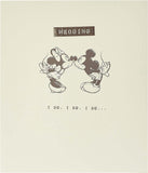 Disney Mickey & Minnie Mouse wedding congratulation greeting card by UK Greetings featuring festive Disney characters and celebration design.