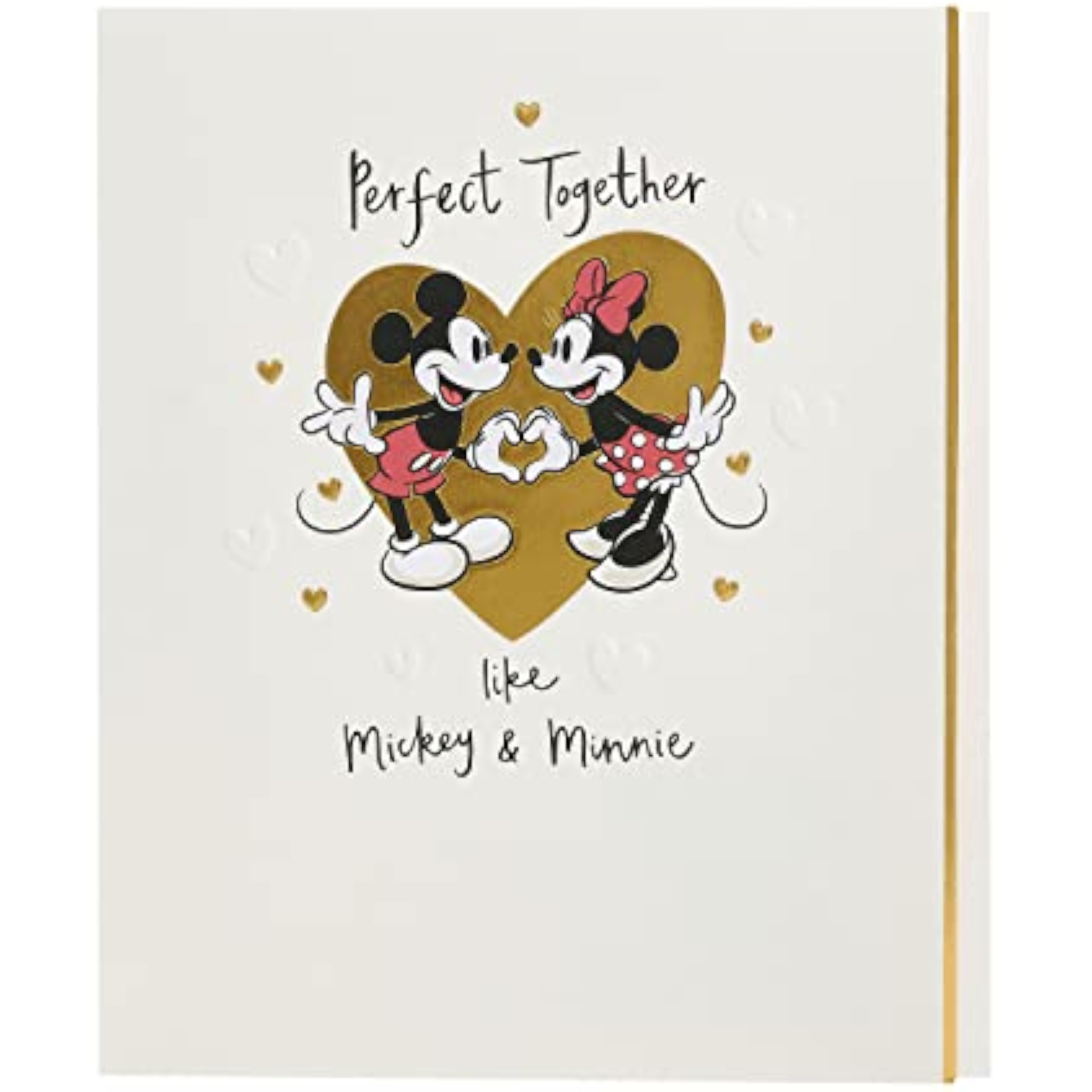 Disney Mickey & Minnie Mouse anniversary greeting card by UK Greetings featuring colorful cartoon characters on the front.