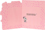 UK Greetings Disney Minnie Mouse birthday greeting card for age 7 featuring Minnie Mouse illustration and colorful design.