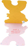 Disney Minnie Mouse birthday greeting card by UK Greetings with colorful Minnie illustration on a cheerful card.