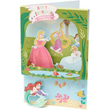 Disney Princess birthday card by UK Greetings featuring colorful princess illustrations for special celebrations.