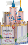 UK Greetings Disney Princess birthday greeting card featuring a build-your-own castle and sticker elements for granddaughters.