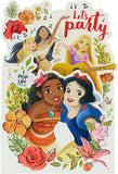 UK Greetings Disney Princess pop-up birthday card featuring colorful princess illustrations and festive design.