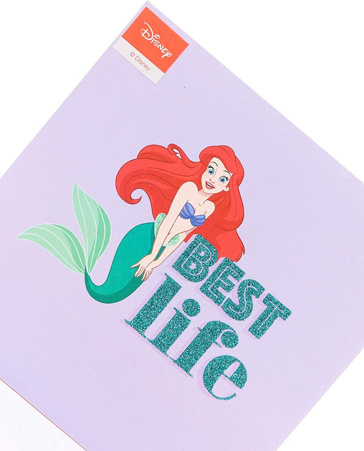 Disney's Princess Best Life greeting card by UK Greetings featuring animated princess characters on a colorful card.