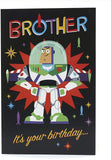 Disney Toy Story 4 Buzz Lightyear birthday greeting card by UK Greetings featuring Buzz in space suit for brother's birthday.