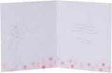 UK Greetings Disney Tinker Bell birthday greeting card featuring Tinker Bell design, perfect for daughters' special occasion.