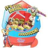 Disney Toy Story greeting card by UK Greetings featuring Woody and Buzz Lightyear in a grabber machine design, perfect for birthdays.