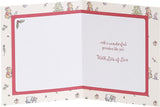 UK Greetings Disney Winnie the Pooh Christmas card featuring Winnie the Pooh and festive holiday design for grandsons.
