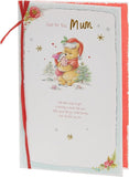 Disney Winnie the Pooh and Piglet Christmas greeting card by UK Greetings featuring festive holiday design and characters.