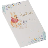 UK Greetings Disney Winnie the Pooh thank you greeting card featuring Winnie the Pooh and friends in a colorful, cheerful design.