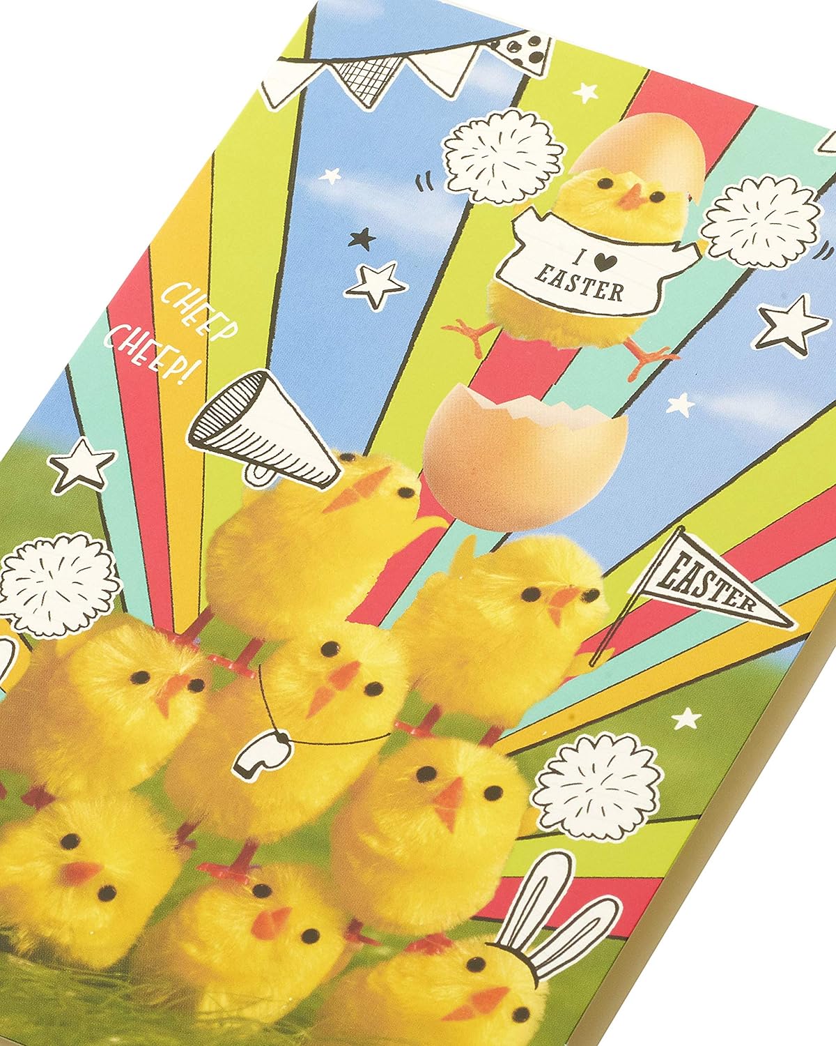 UK Greetings Easter Bunny Easter Card featuring a colorful bunny illustration, perfect for celebrating Easter with loved ones.