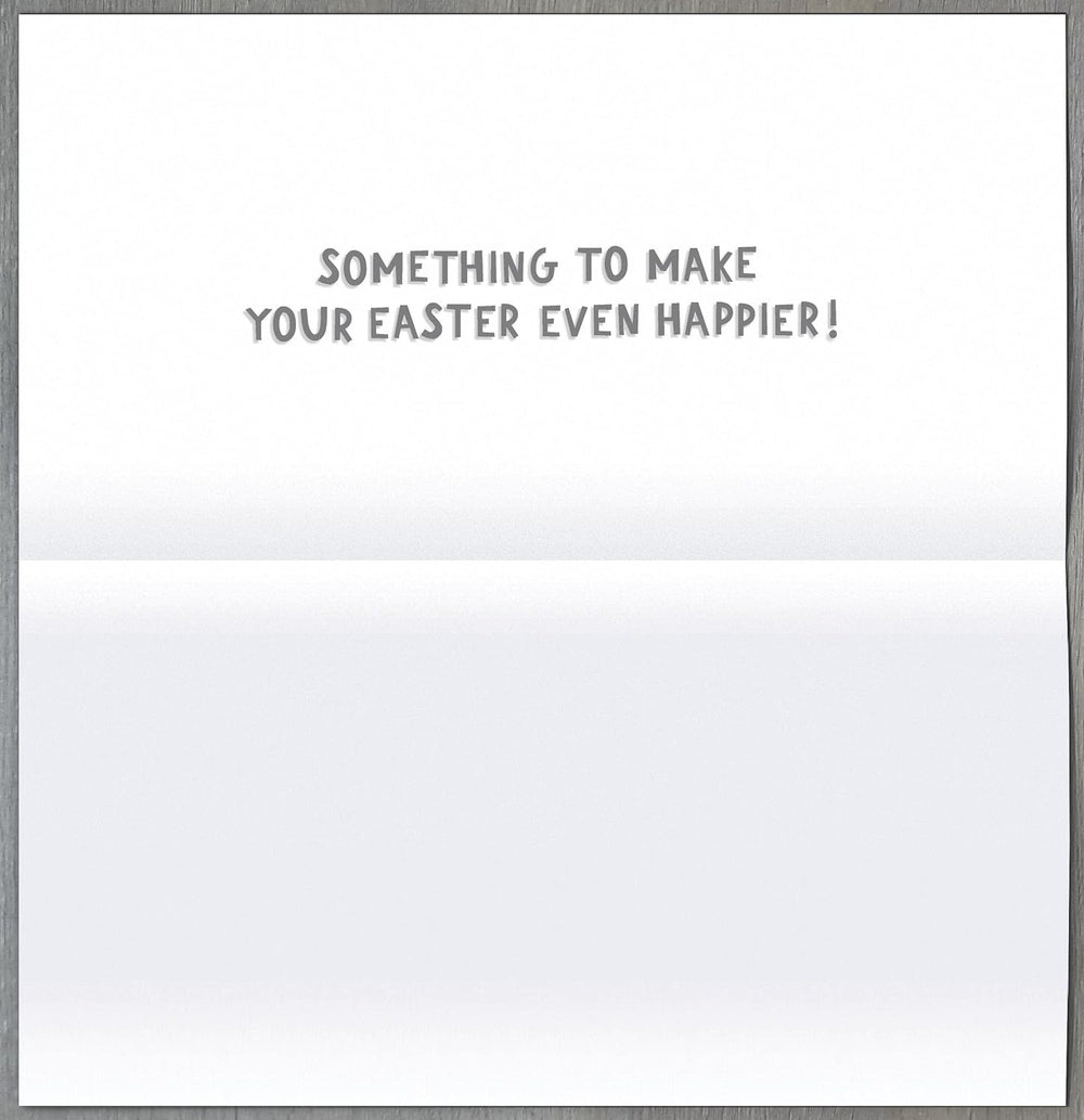 UK Greetings Easter open money wallet gift card featuring cheerful "Make Happy" message and festive design.