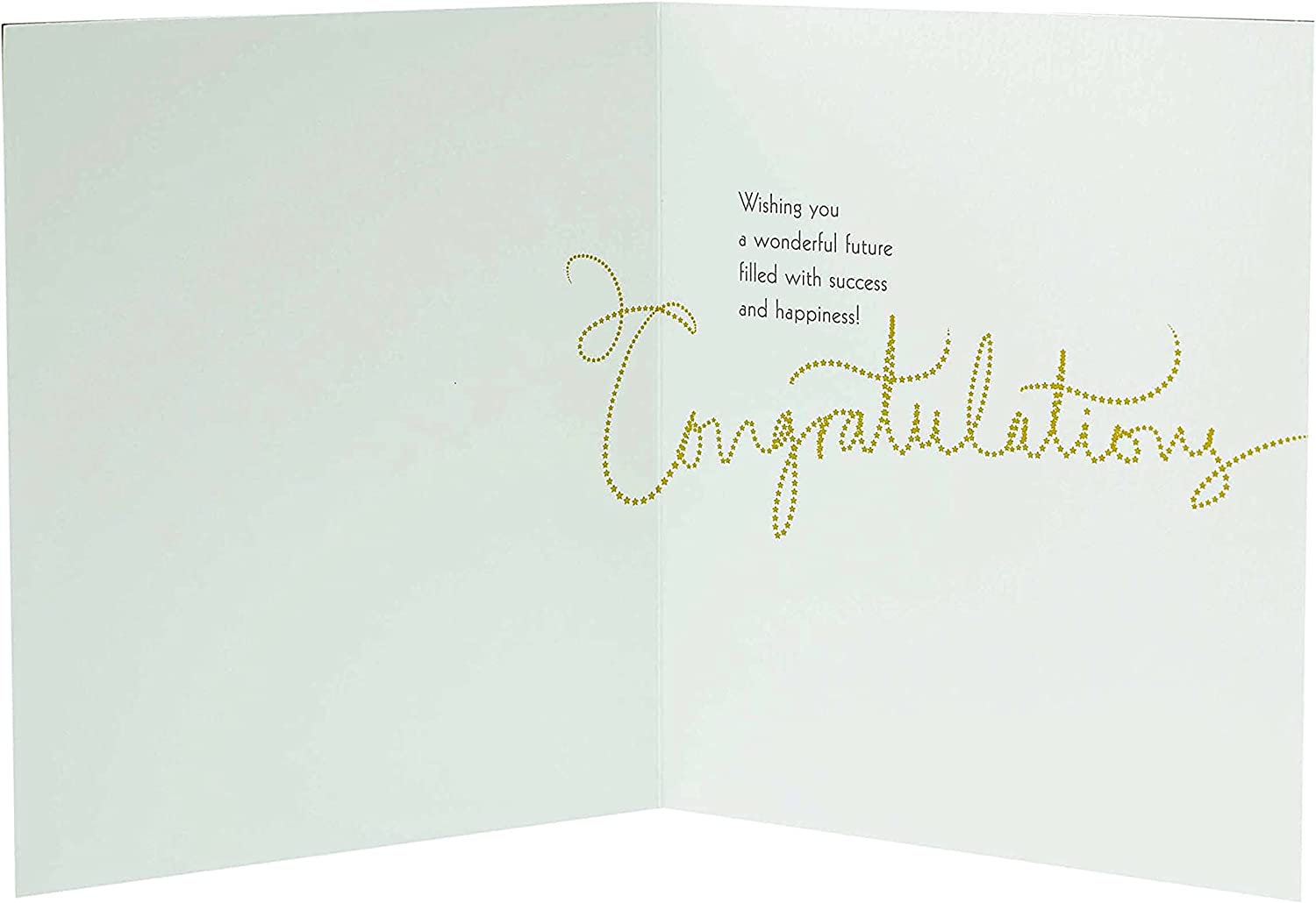 UK Greetings graduation card featuring elegant foil and embossed finish with decorative design and celebratory message.