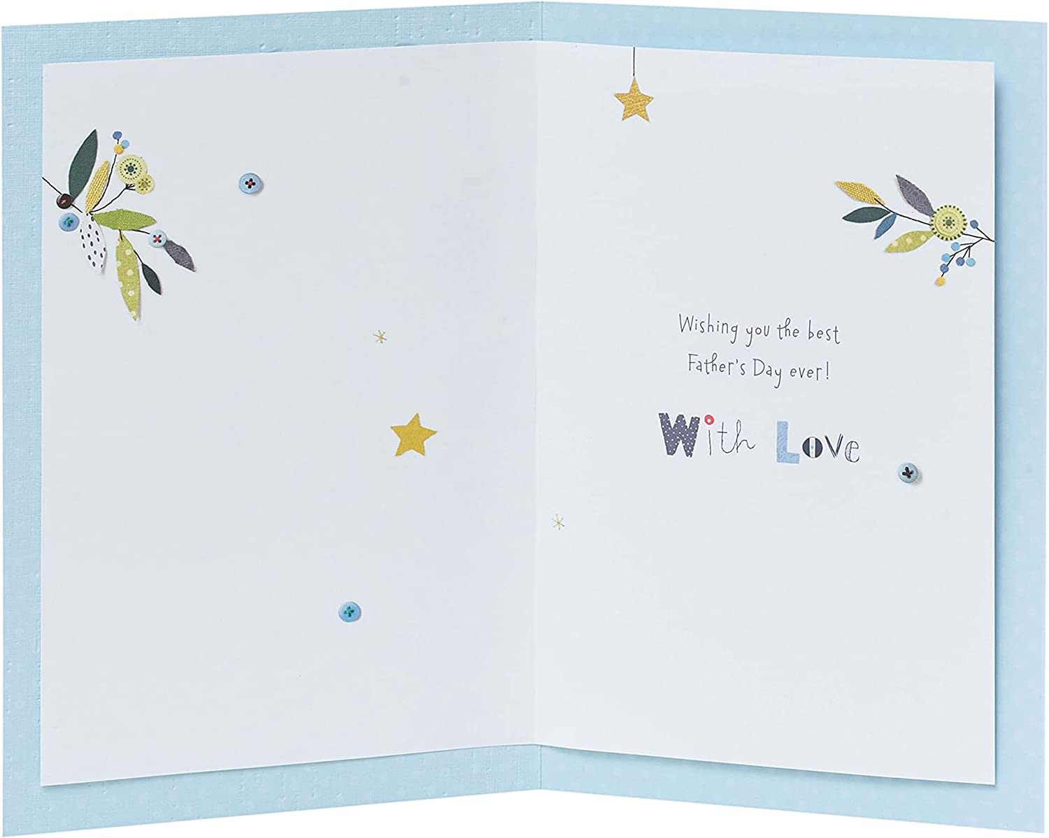 Embossed owl Father’s Day greeting card for Grandad by UK Greetings, featuring detailed owl illustration and textured design.