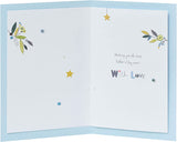 Embossed owl Father’s Day greeting card for Grandad by UK Greetings, featuring detailed owl illustration and textured design.
