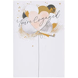 UK Greetings engagement card for him, her, or friend with balloon design and envelope, ideal for celebrating special moments.