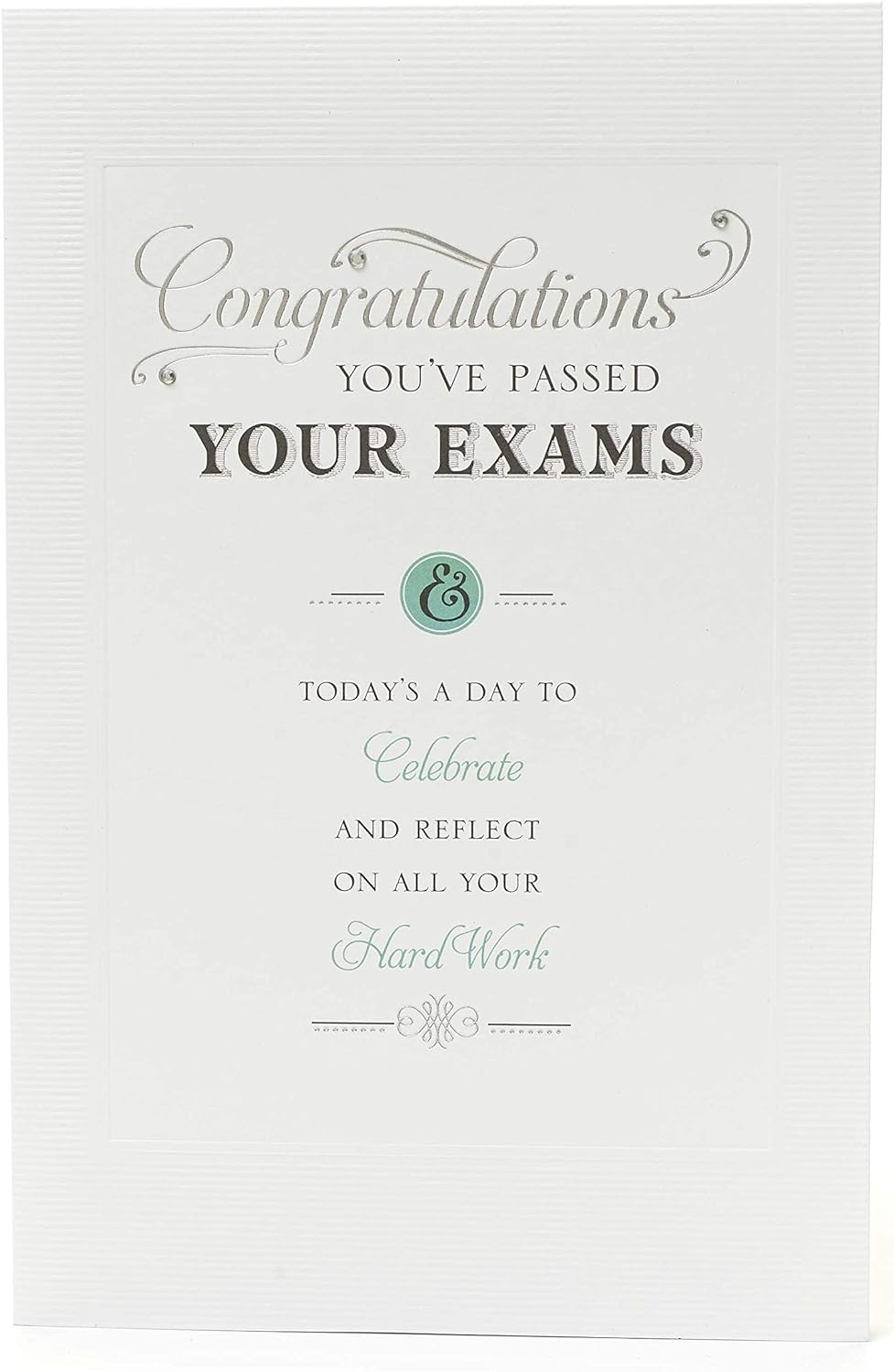 UK Greetings exam congratulations greeting card featuring a colorful design to celebrate passing results.