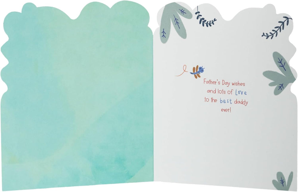 UK Greetings Father's Day card for daddy from son, featuring an adorable design and colorful illustrations.