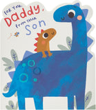 UK Greetings Father's Day card for daddy from son featuring an adorable design, perfect for celebrating dad on special occasions.