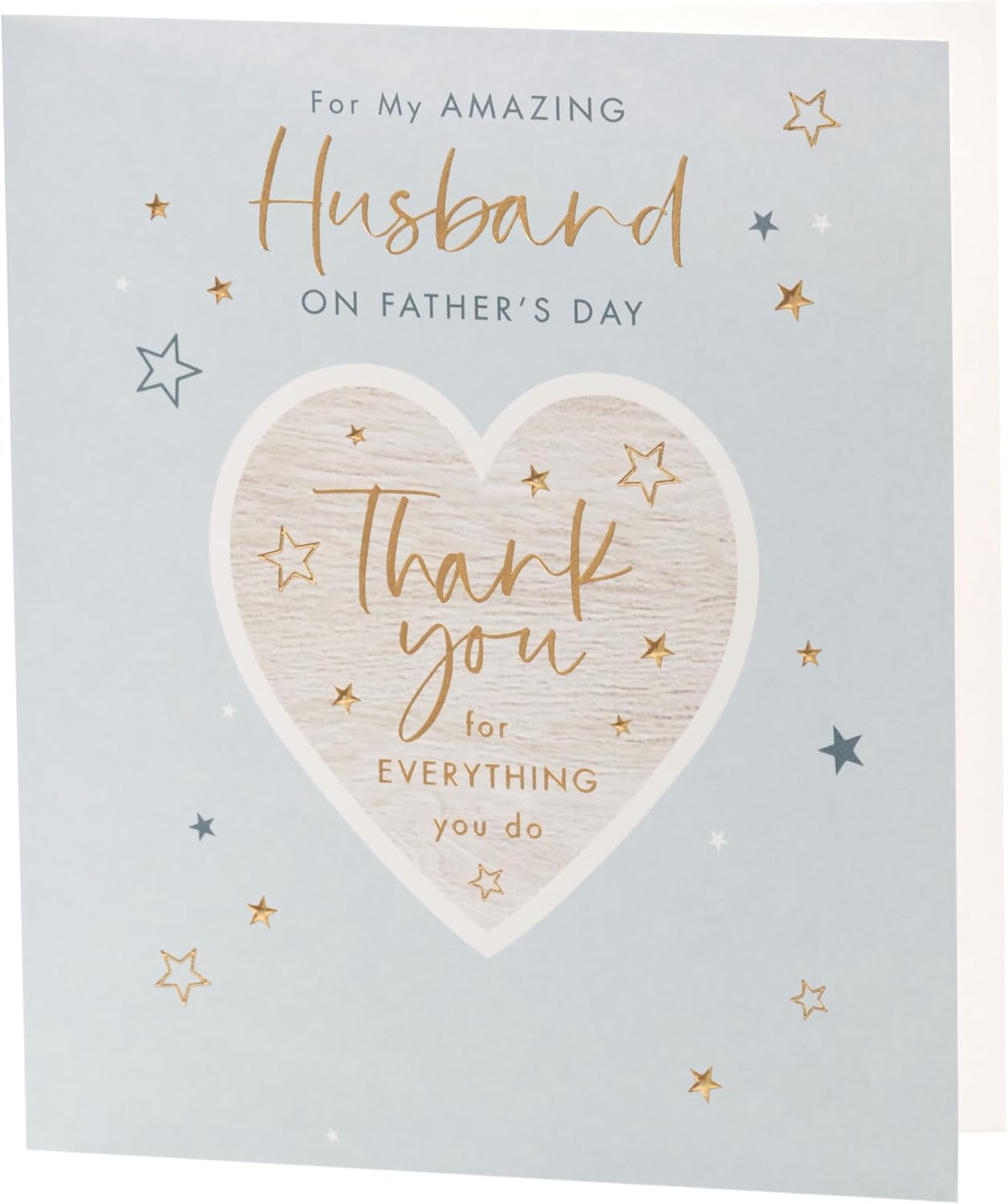 UK Greetings Father's Day card for husband featuring a thank you design, showcasing a heartfelt greeting card for special occasions.