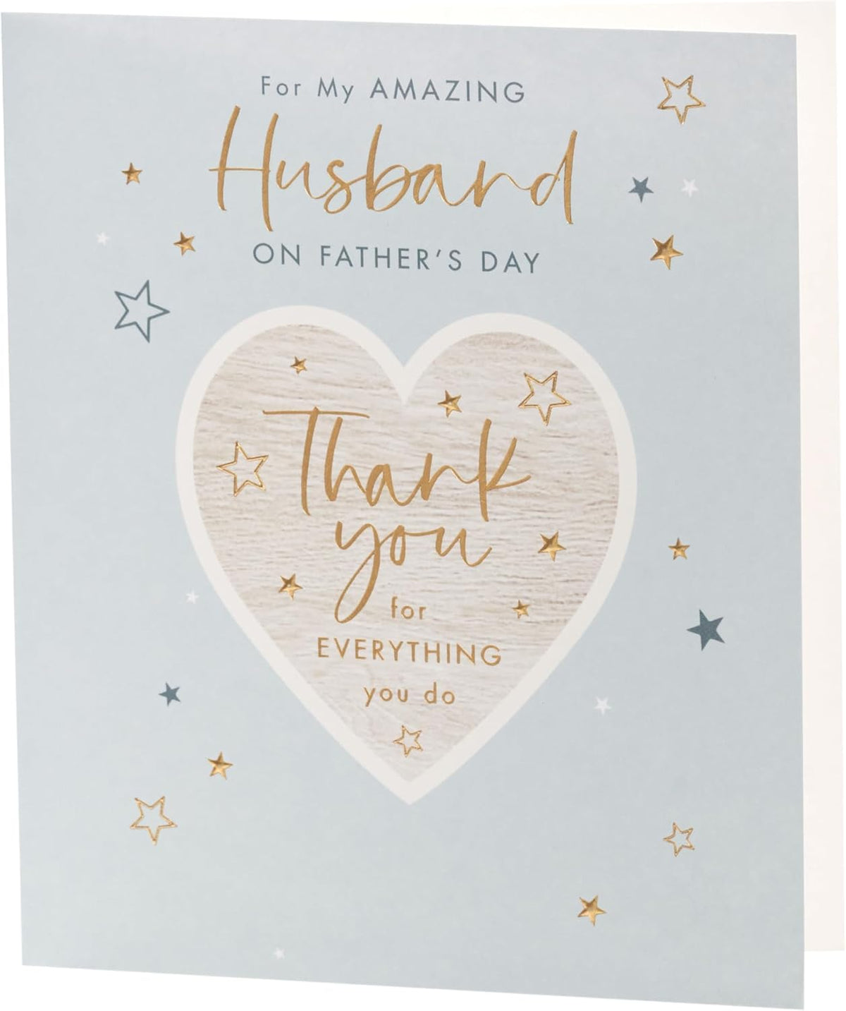 UK Greetings Father's Day card for husband featuring a thank you design, showcasing a heartfelt greeting card for special occasions.