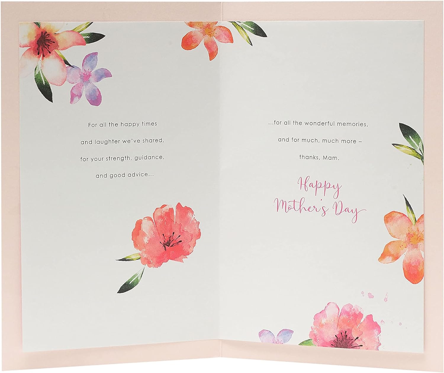 UK Greetings Mother's Day card featuring a colorful flowers design, perfect for celebrating moms on special occasions.