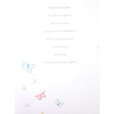 UK Greetings birthday card for granddaughter, featuring heartfelt message and colorful design, perfect for celebrating her special day.