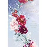 UK Greetings Christmas card for a special friend, featuring festive holiday design and heartfelt message in a greeting card.