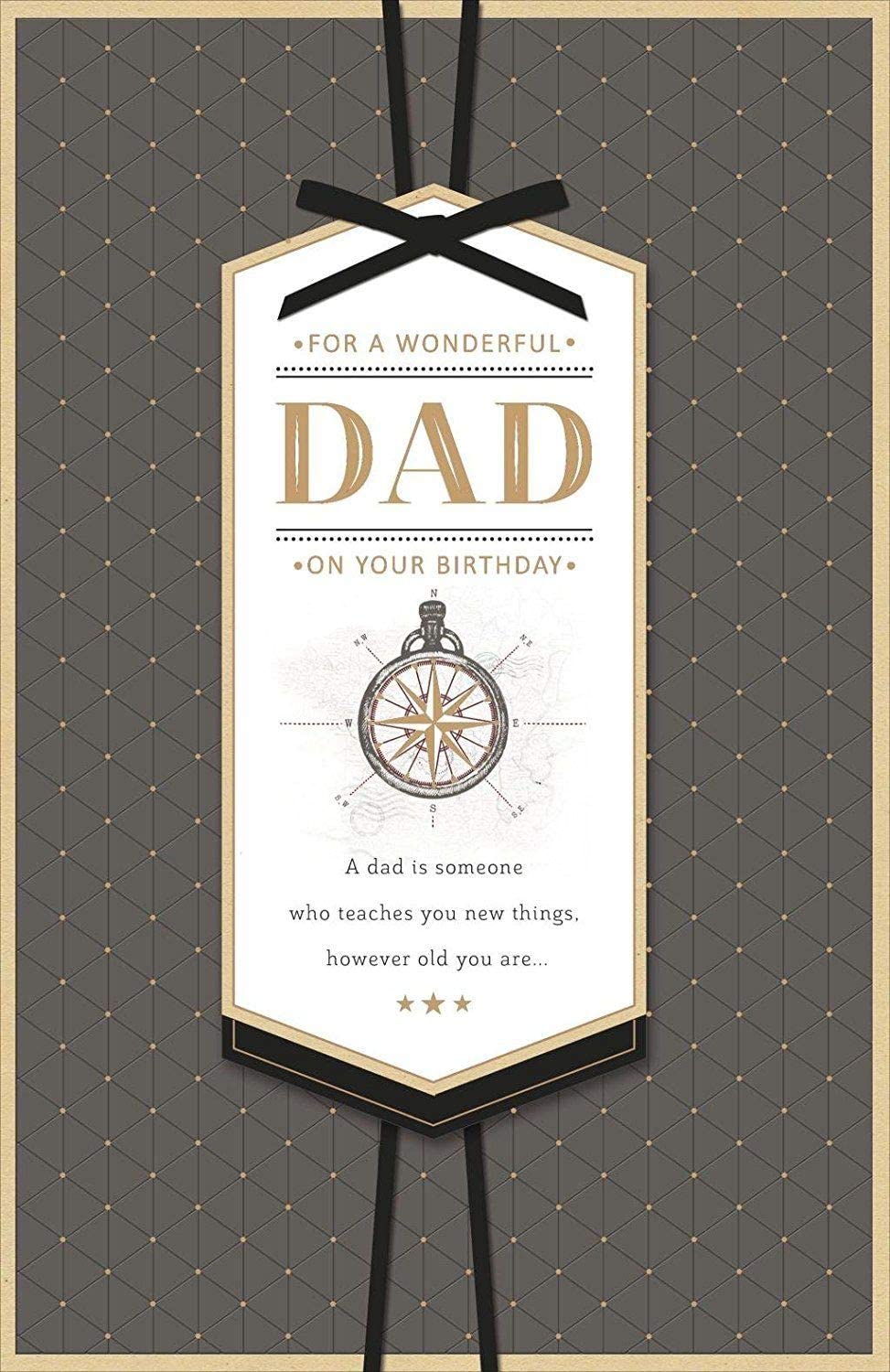 UK Greetings nautical birthday card for dad featuring a cheerful design, perfect for celebrating a wonderful father.