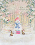 UK Greetings Christmas card featuring a snowman design, perfect for a wonderful niece during the holiday season.