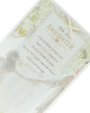 UK Greetings daughter birthday card featuring nostalgic childhood memories, colorful design, and heartfelt message for special occasions.