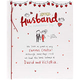 UK Greetings Valentine's Day card for husband featuring a couple design, perfect for expressing love on special occasions.