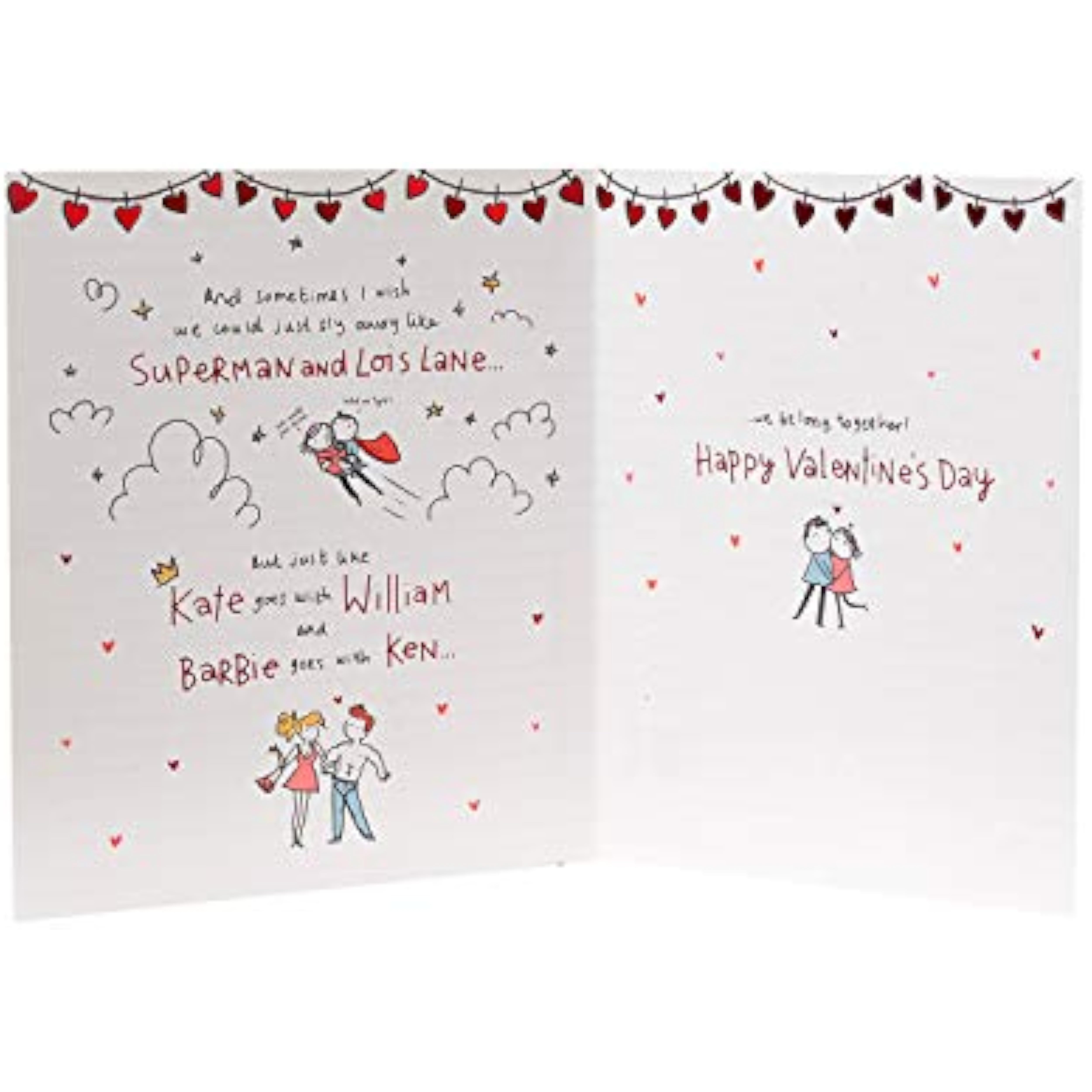 UK Greetings Valentine's Day card for husband featuring a couple design, perfect for expressing love on special occasions.