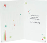UK Greetings birthday card for son, featuring a heartfelt message for 13 or 16th birthday celebration.