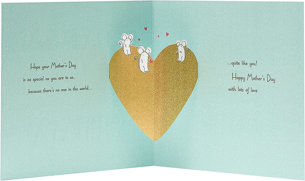UK Greetings Mother’s Day greeting card featuring heartfelt message from grandchildren, designed for celebrating moms.