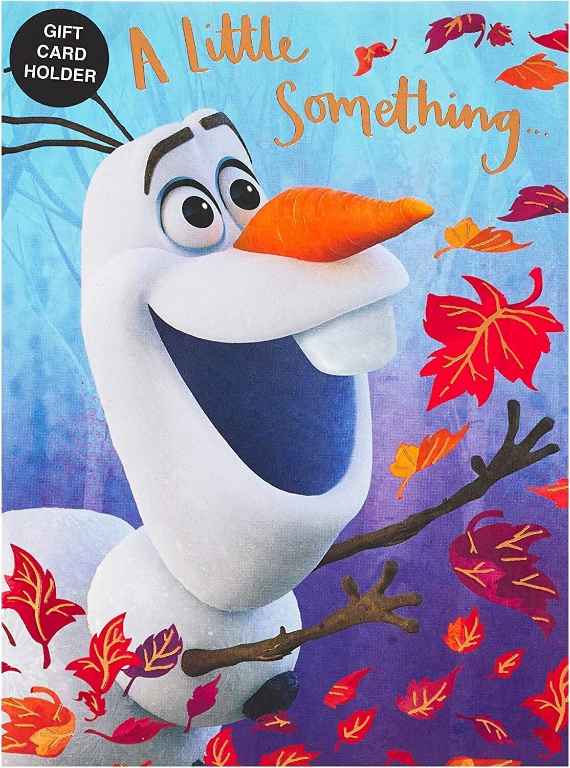 UK Greetings Frozen 2 gift card holder from greeting cards, featuring Anna and Elsa in a colorful Frozen 2 design.