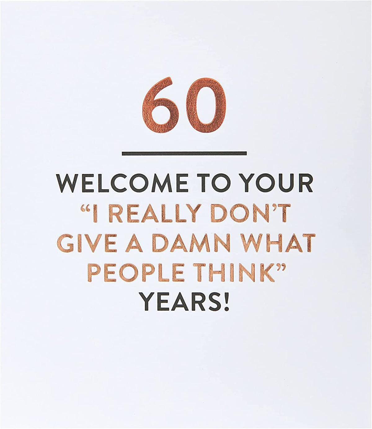 Funny 60th birthday greeting card by UK Greetings featuring humorous design and cheerful message for milestone celebrations.