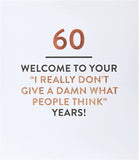 Funny 60th birthday greeting card by UK Greetings featuring humorous design and cheerful message for milestone celebrations.