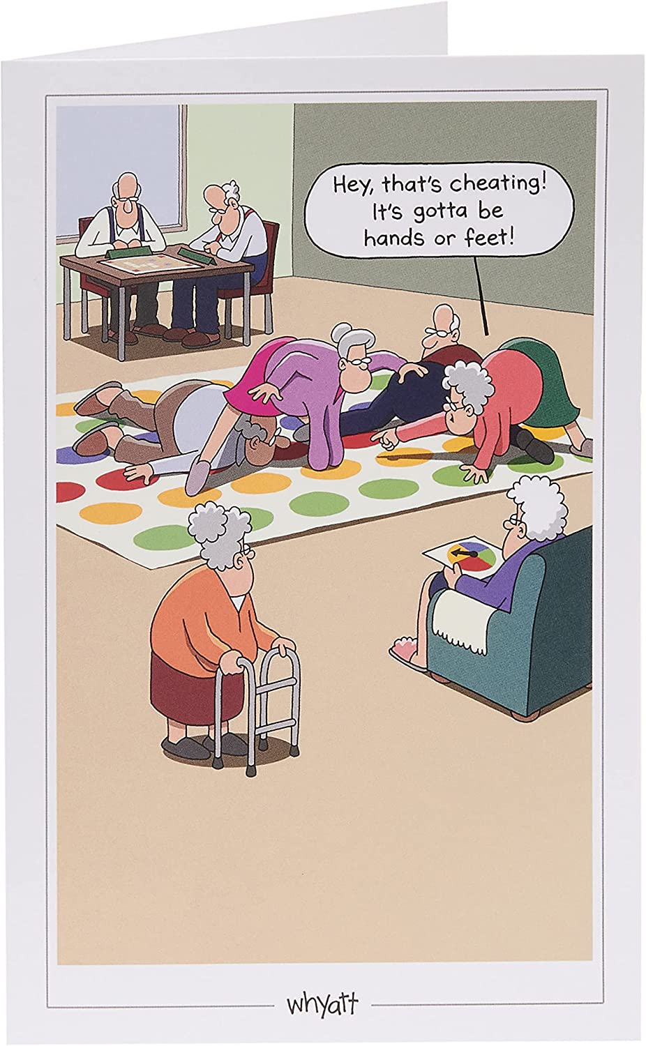 UK Greetings Funny Age Cartoon Birthday Card featuring colorful, humorous illustrations perfect for celebrating a birthday.