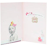 UK Greetings funny design sister birthday greeting card featuring colorful, playful artwork with humorous message for celebrating sisters.