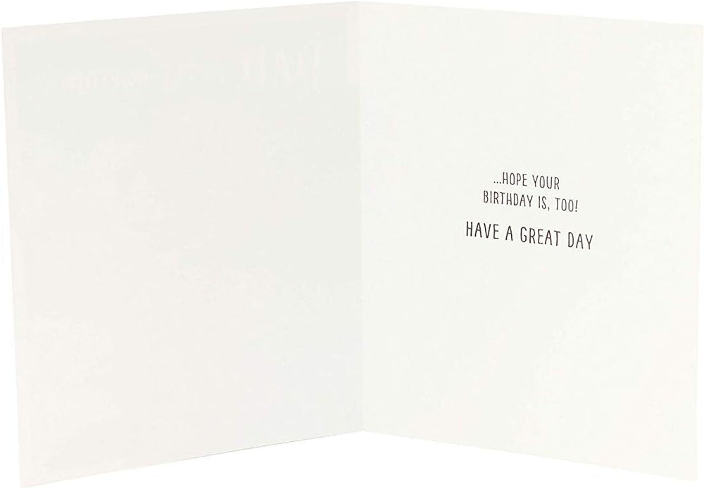 UK Greetings Funny Dog Dad Birthday Card featuring playful dog illustrations and cheerful design for celebrating dog dads.