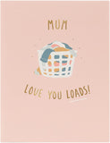UK Greetings Funny Laundry Clothes in Basket Mother's Day Card featuring playful laundry and basket illustration.